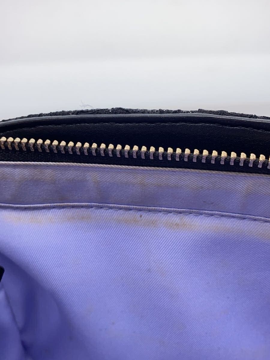 Samantha Vega Side-Lace-Up Ribbon Embellished Handbag Leather Black 7