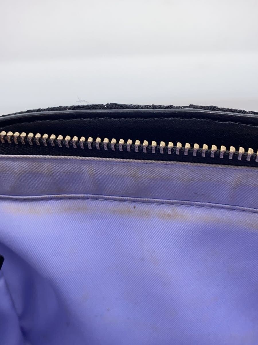 Samantha Vega Side-Lace-Up Ribbon Embellished Handbag Leather Black 7