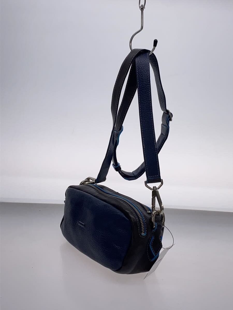 HMAEN Shoulder Bag Leather BLU 2