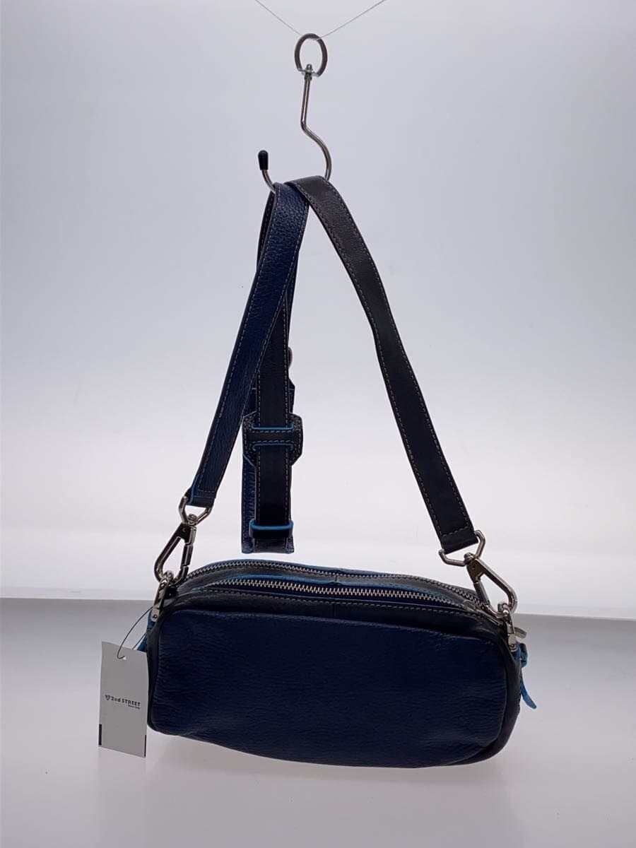 HMAEN Shoulder Bag Leather BLU 3