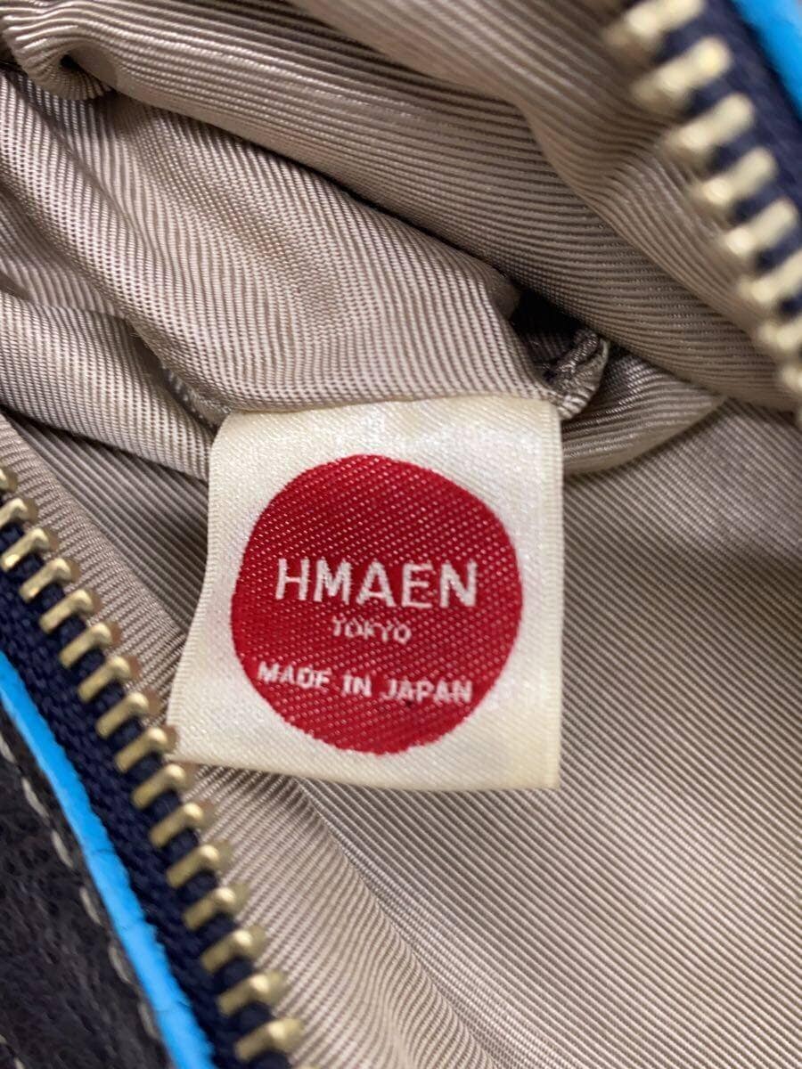 HMAEN Shoulder Bag Leather BLU 5