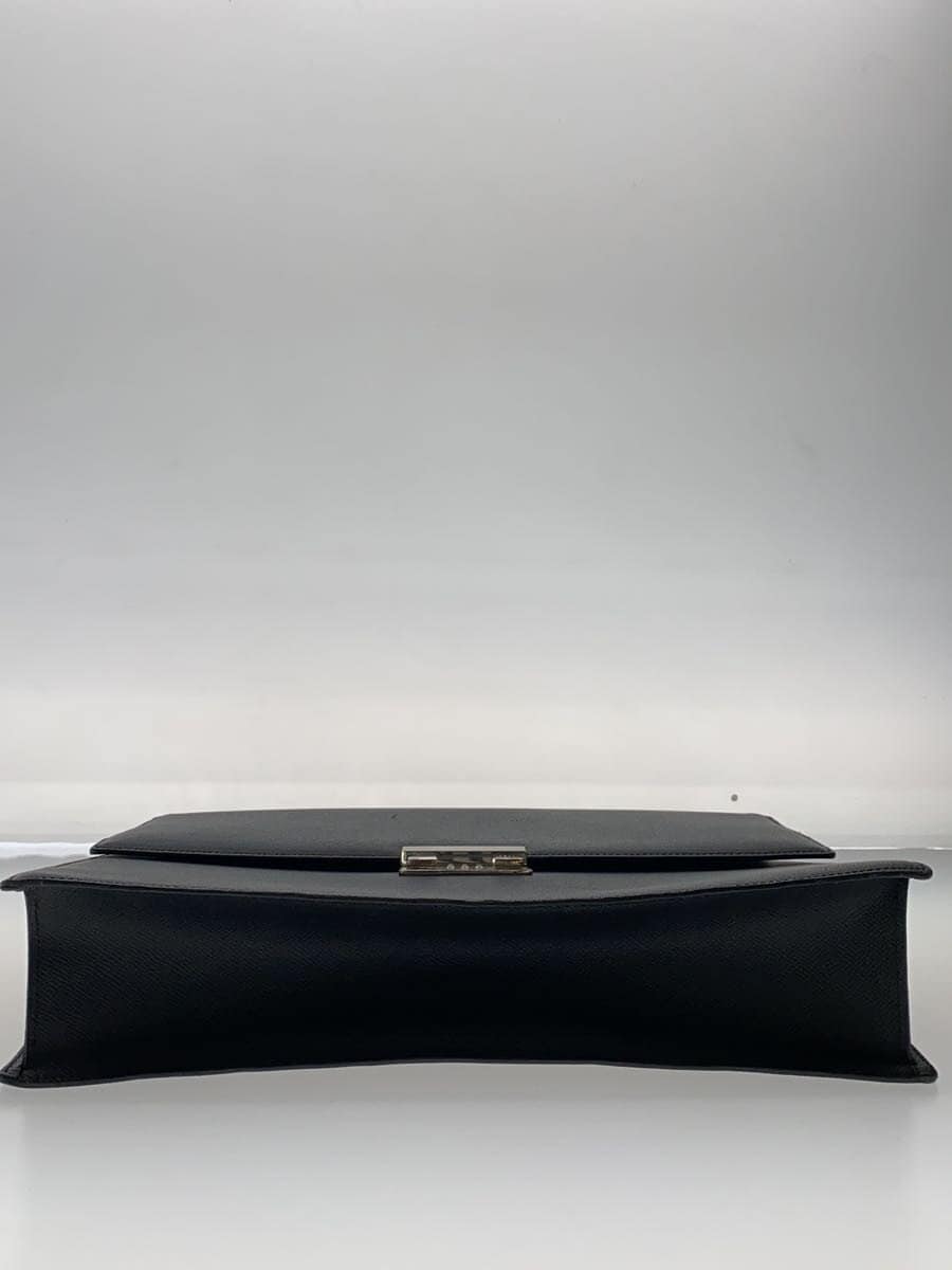 BALLY Briefcase Leather BLK Solid 4