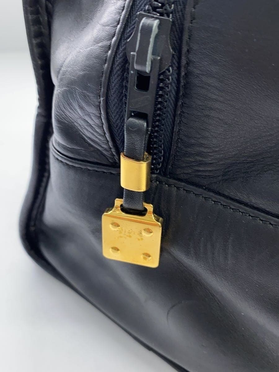 LOEWE Anagram Mini Boston Bag Leather BLK Solid 7