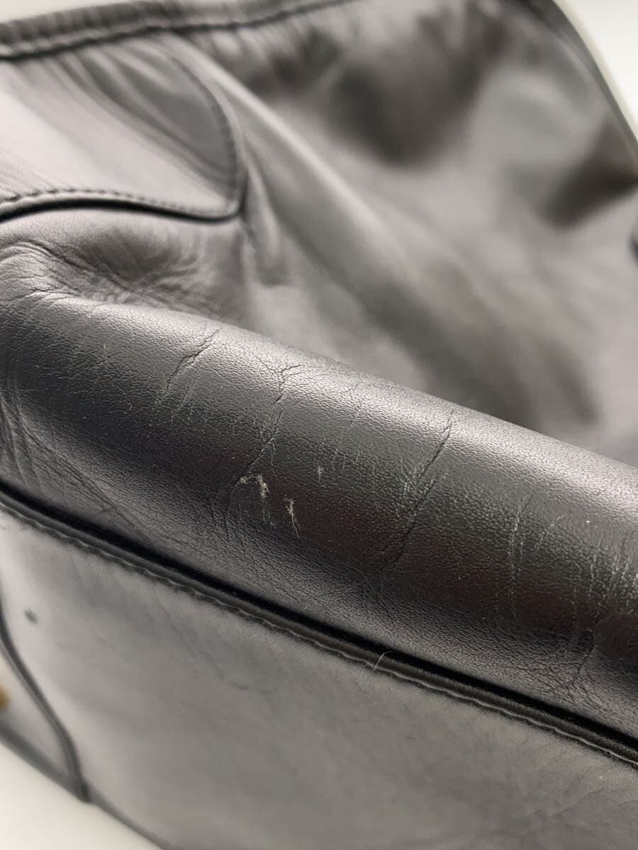 LOEWE Anagram Mini Boston Bag Leather BLK Solid 8