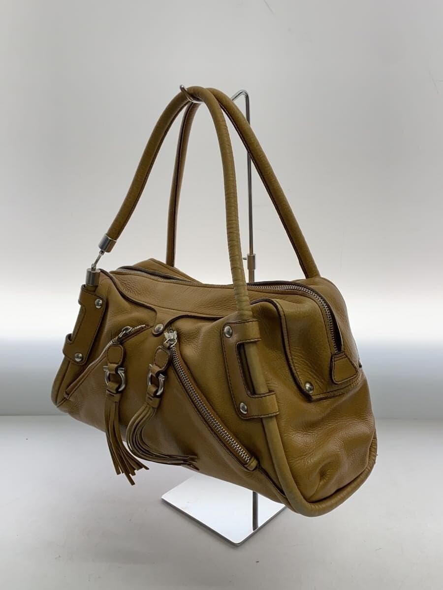 Salvatore Ferragamo Gancini Handbag Leather CML Solid 2