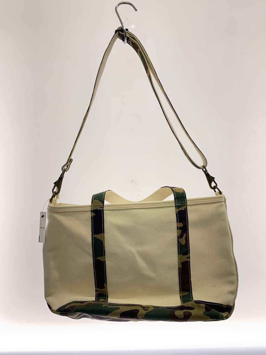 L.L.Bean Tote Bag Canvas BEG Camouflage 282343 3
