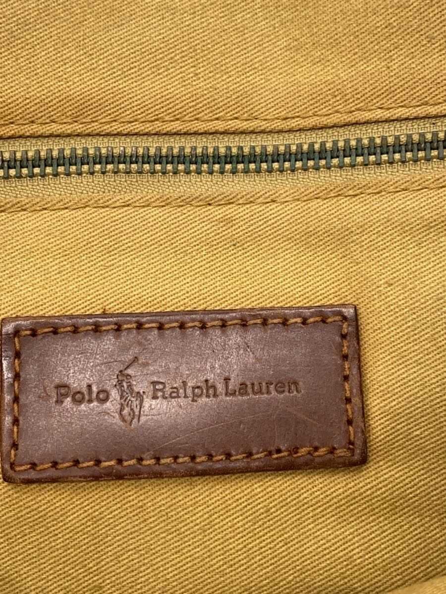 POLO RALPH LAUREN Shoulder Bag Leather GRN Check Black Watch 5