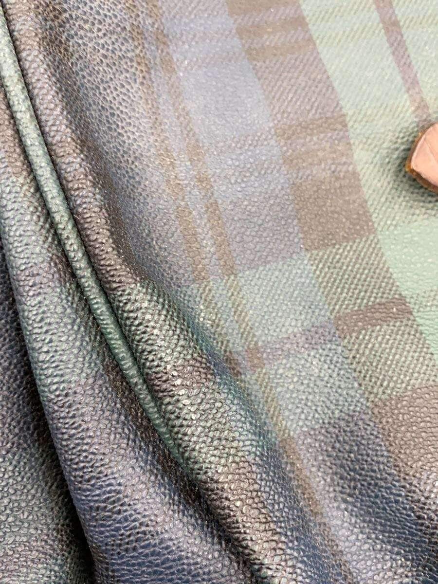 POLO RALPH LAUREN Shoulder Bag Leather GRN Check Black Watch 8