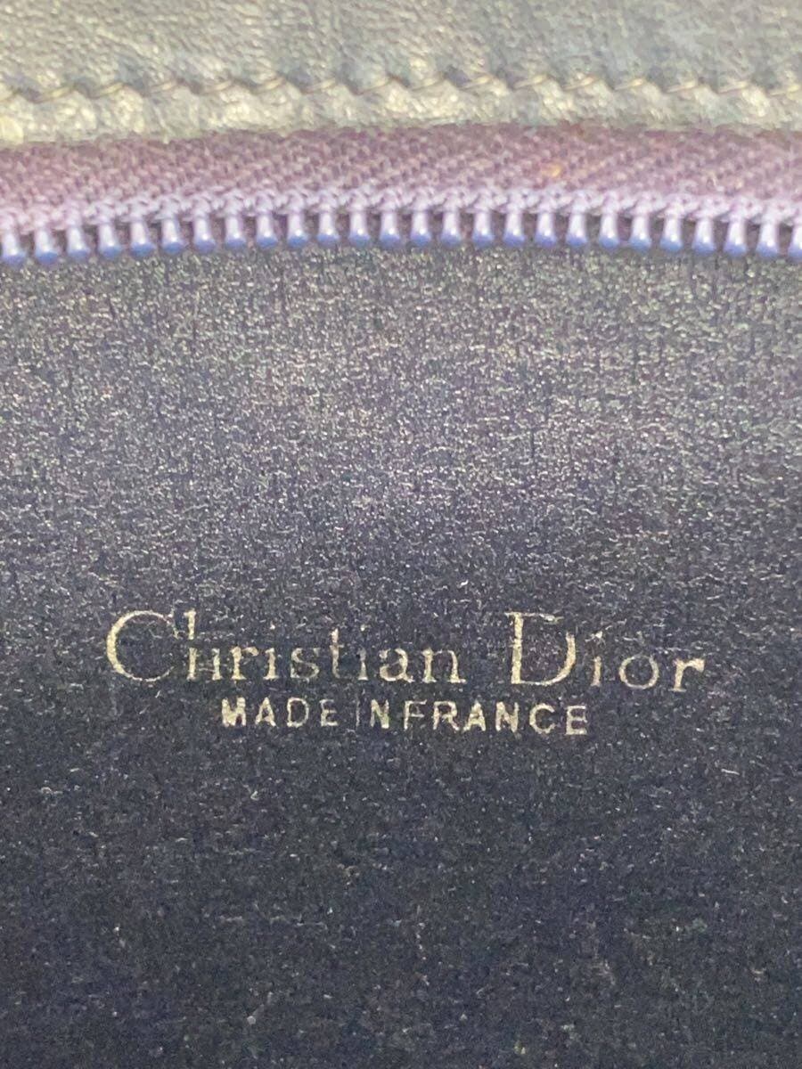 Christian Dior shoulder bag canvas navy all-over pattern trotter 5