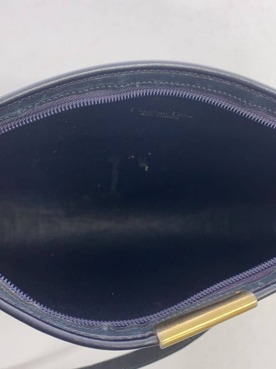 Christian Dior shoulder bag canvas navy all-over pattern trotter 6