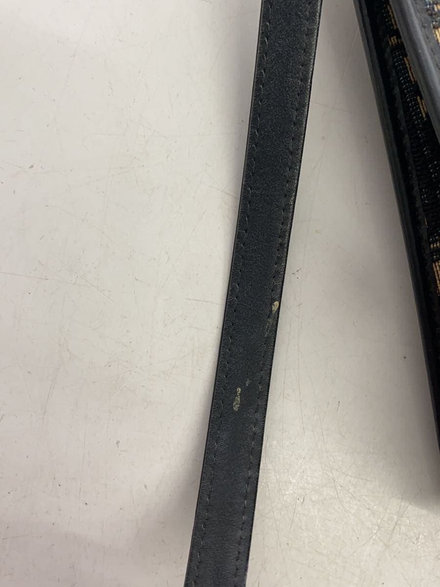 Christian Dior shoulder bag canvas navy all-over pattern trotter 7