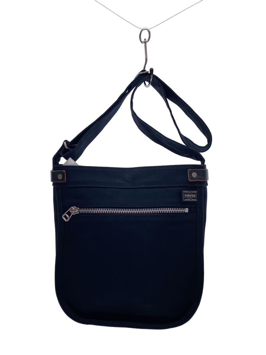 PORTER GIRL Shoulder Bag Canvas Navy Solid Color