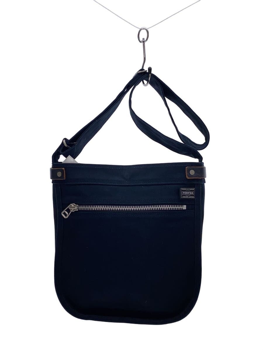 PORTER GIRL Shoulder Bag Canvas Navy Solid Color