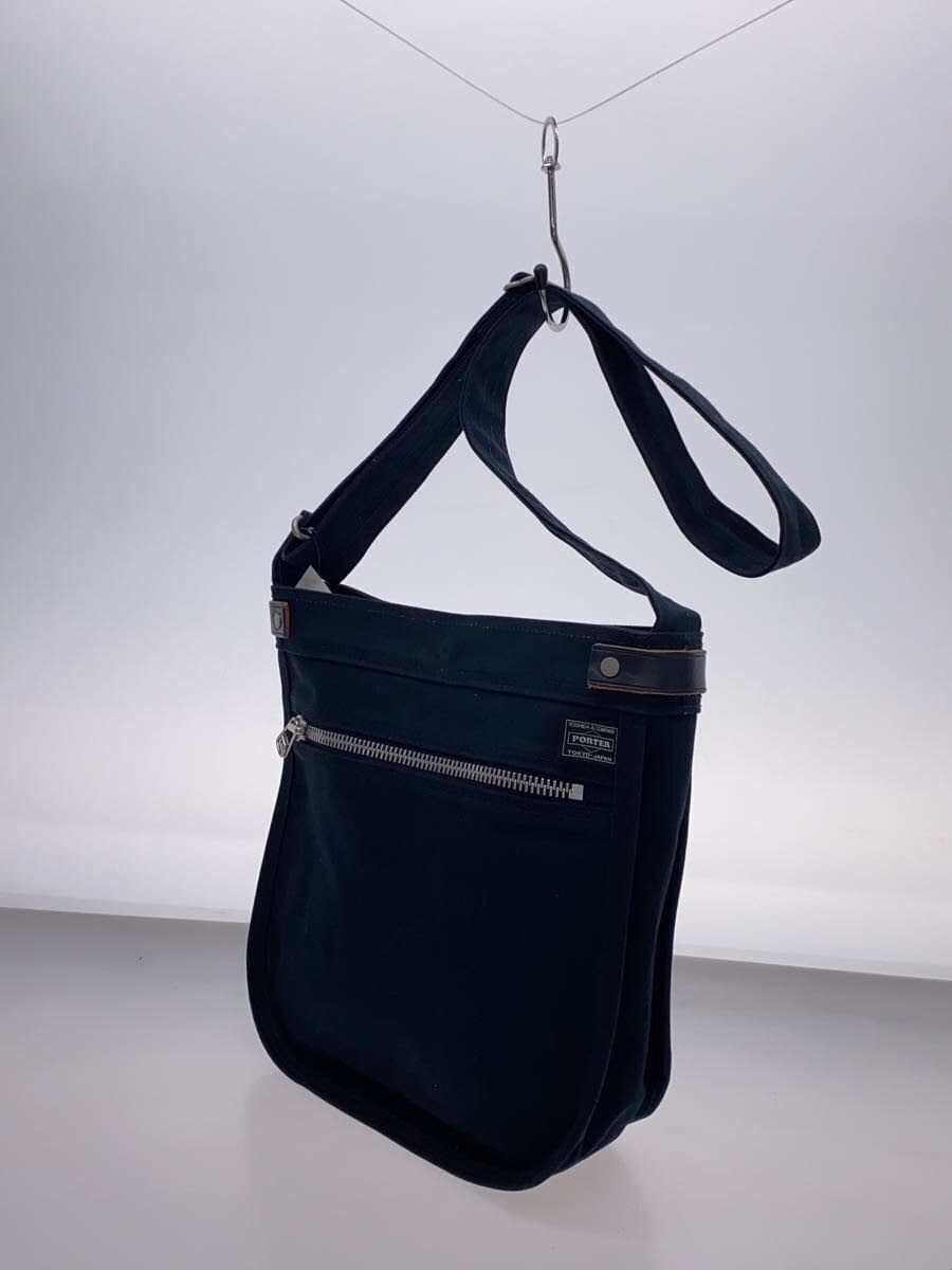 PORTER GIRL Shoulder Bag Canvas Navy Solid Color 2