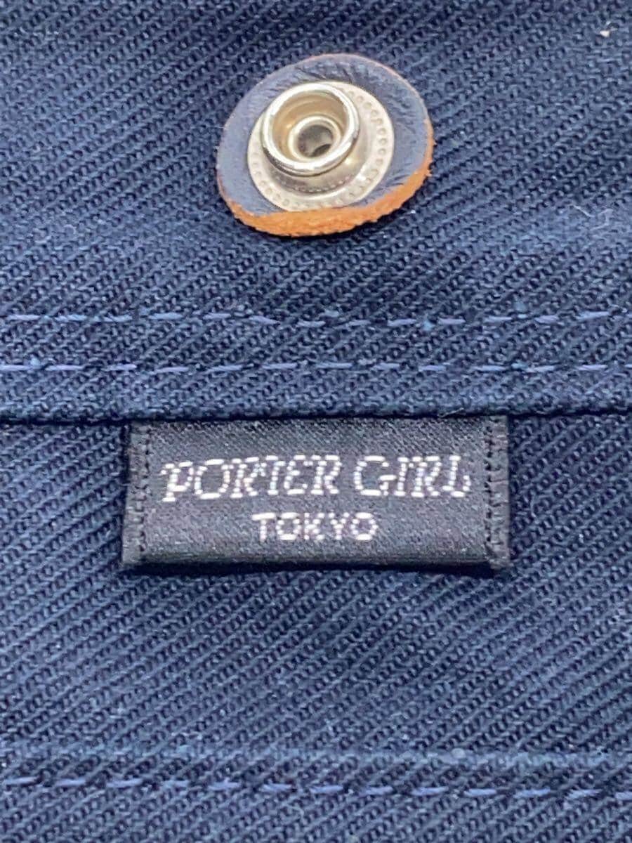 PORTER GIRL Shoulder Bag Canvas Navy Solid Color 5