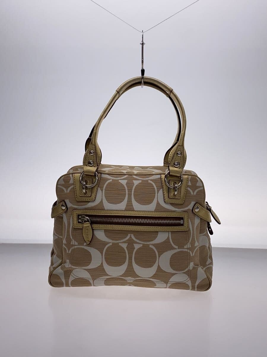 COACH Tote Bag_Signature Canvas BEG 13286 3
