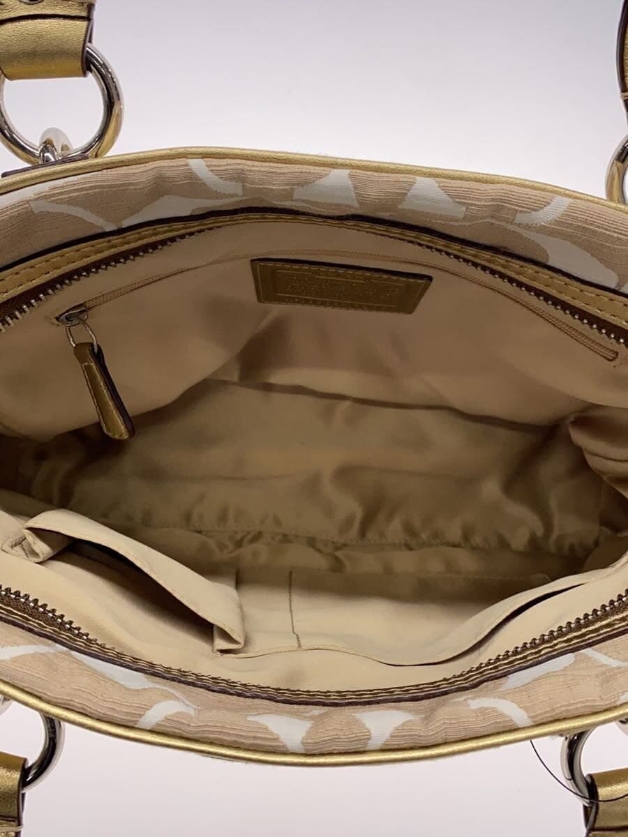COACH Tote Bag_Signature Canvas BEG 13286 6