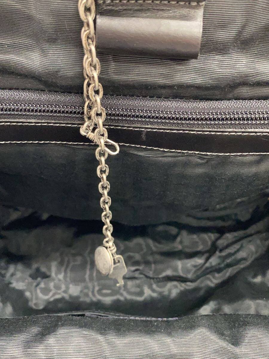 Jean Paul GAULTIER HOMME shoulder bag leather BLK plain 7