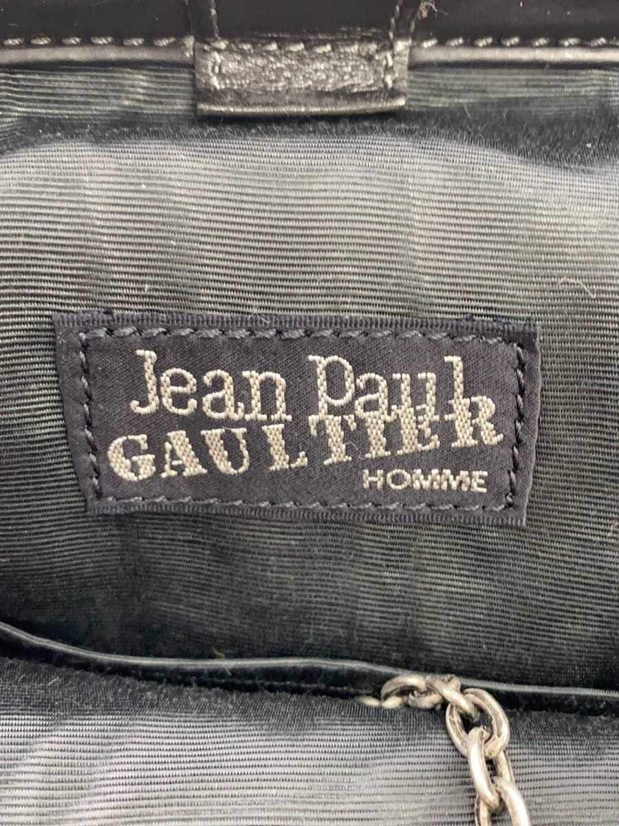 Jean Paul GAULTIER HOMME shoulder bag leather BLK plain 8
