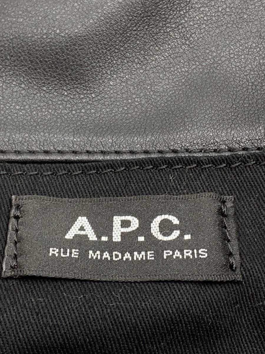 A.P.C. Tote Bag Faux Leather BLK tote ninon PUAAT M61565 5