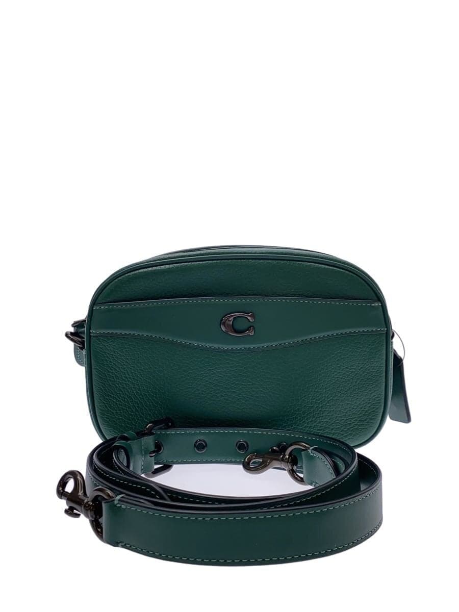 COACH Shoulder Bag Leather GRN CC386