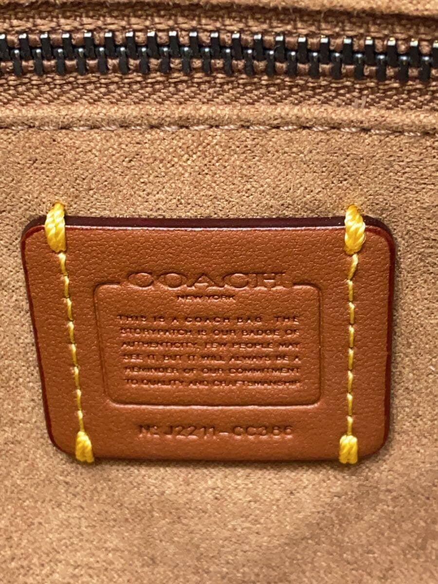 COACH Shoulder Bag Leather GRN CC386 5