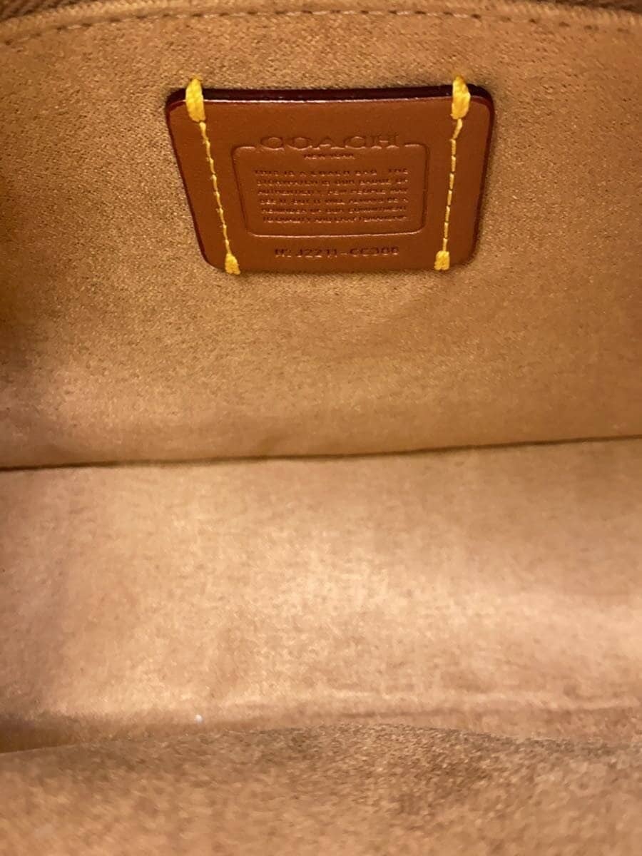 COACH Shoulder Bag Leather GRN CC386 6