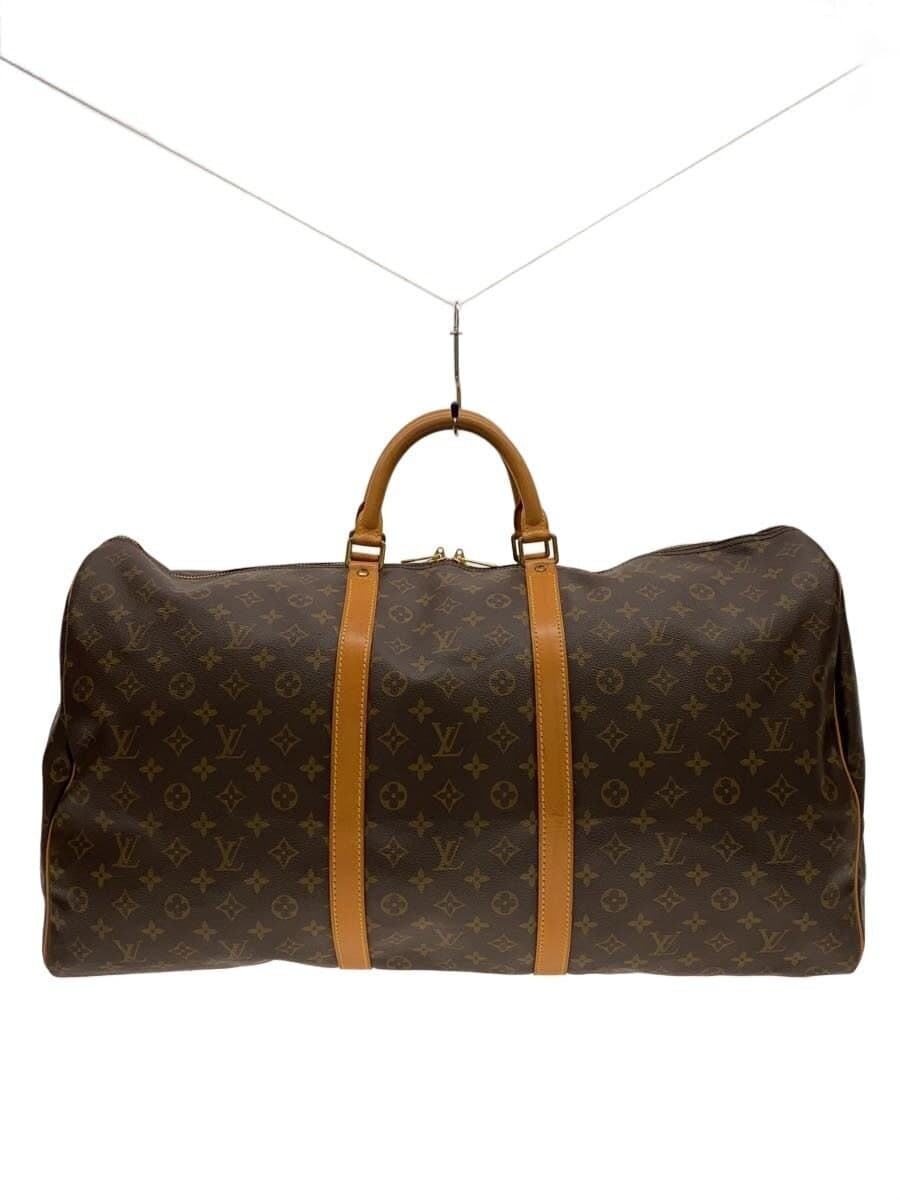 LOUIS VUITTON Keepall 60_Monogram Canvas PVC BRW
