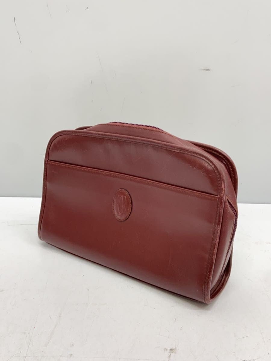 Cartier Clutch Bag Leather BRD Solid 2