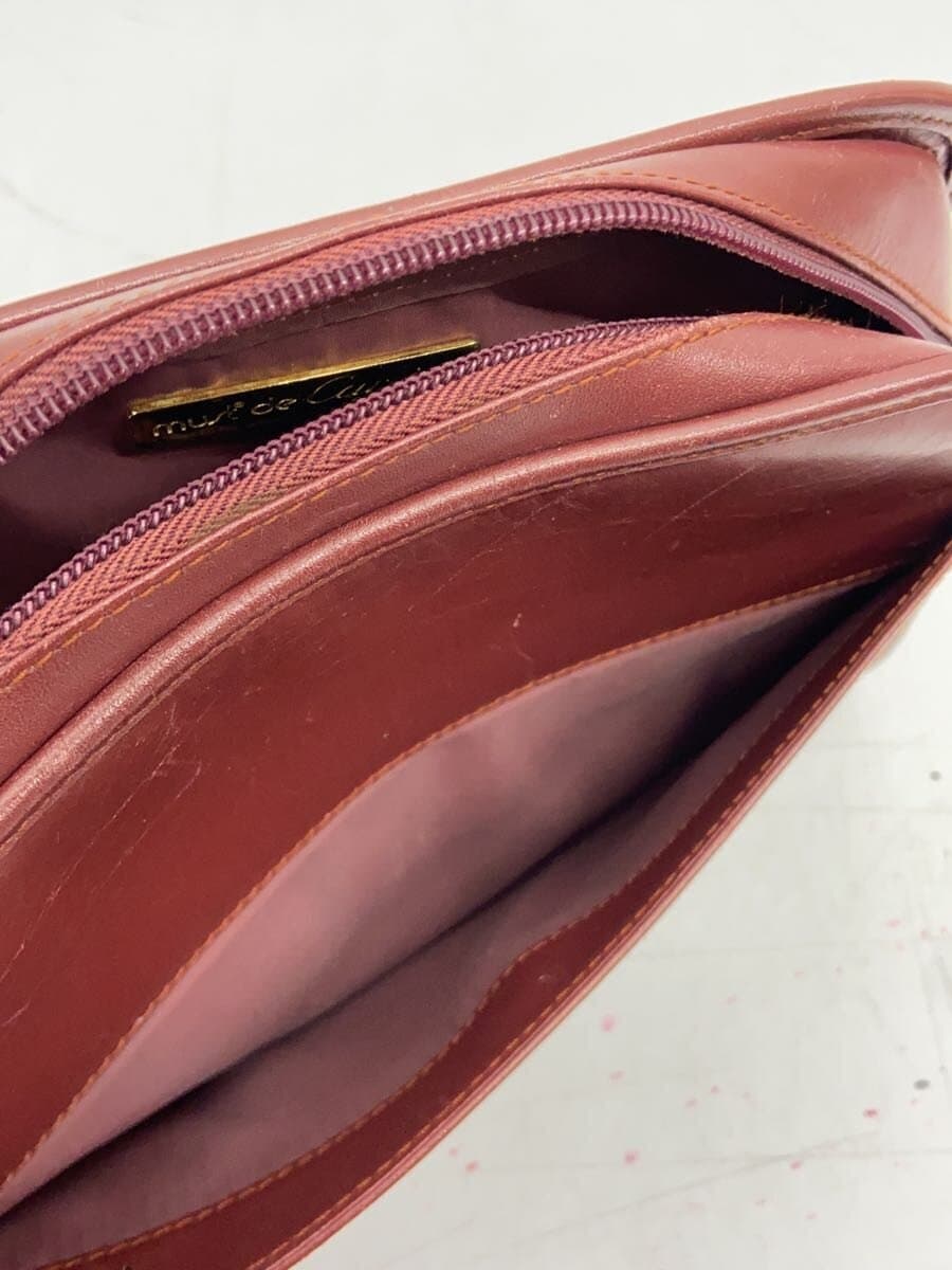 Cartier Clutch Bag Leather BRD Solid 7