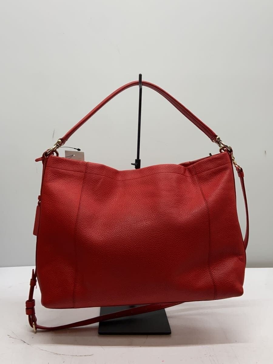 COACH Shoulder Bag Leather RED 34312 3