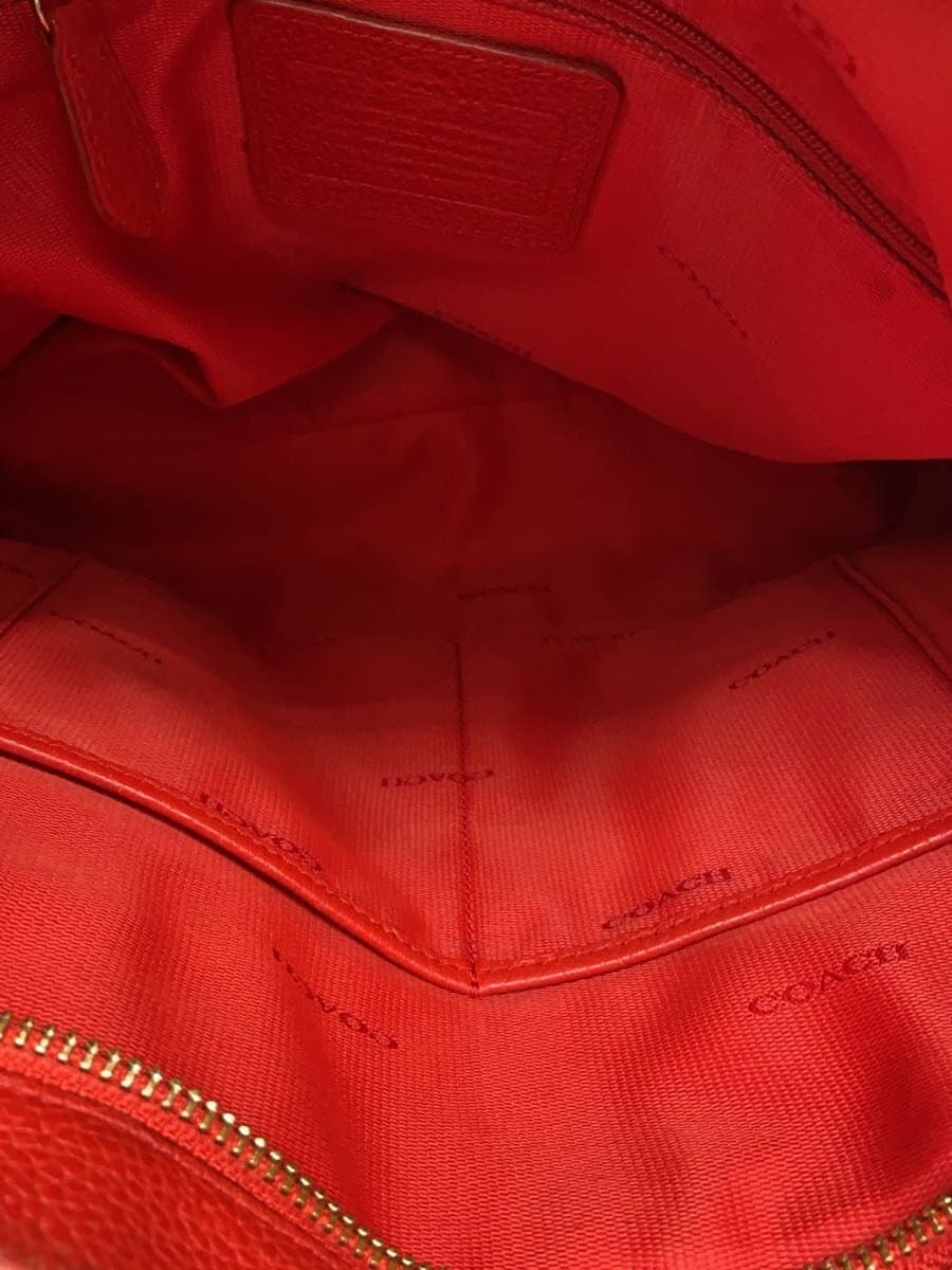 COACH Shoulder Bag Leather RED 34312 6