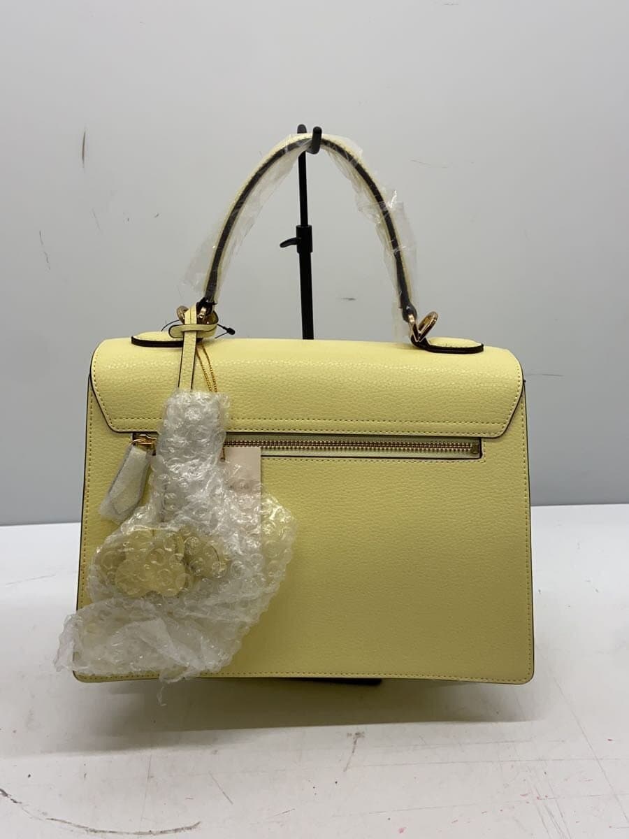 Samantha Thavasa Shoulder Bag Leather YLW Solid 2-Way 3