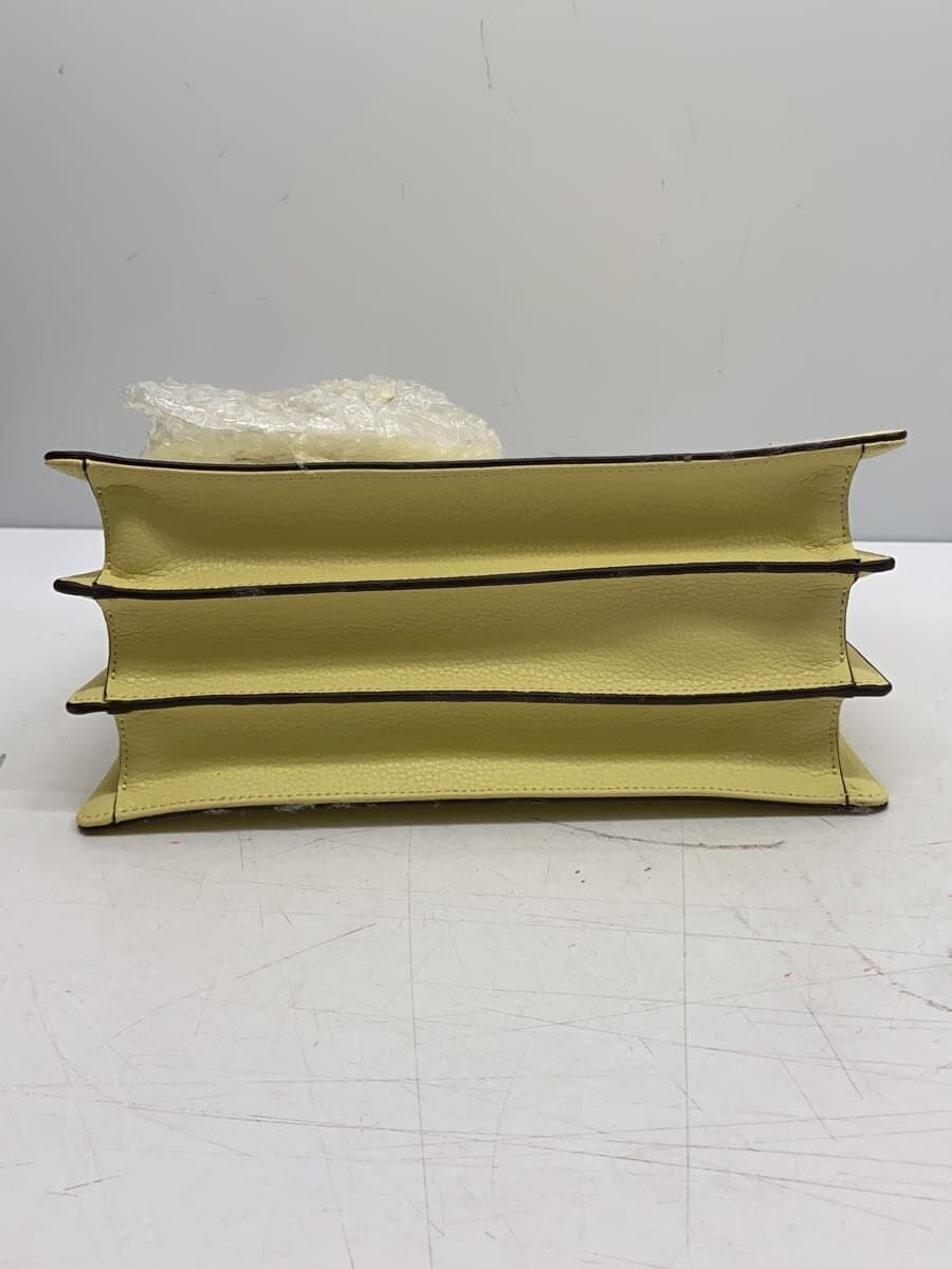 Samantha Thavasa Shoulder Bag Leather YLW Solid 2-Way 4