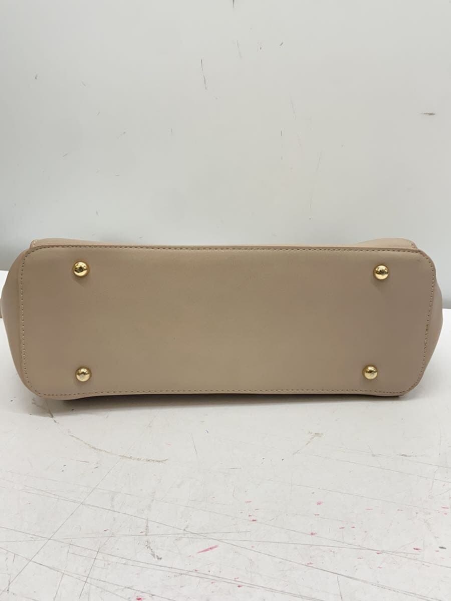 GUSCIO Handbag Faux Leather BEG 4