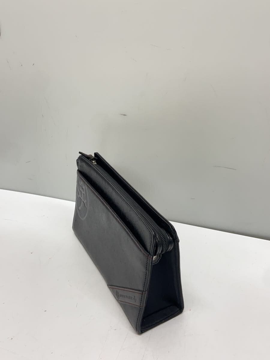 CASTELBAJAC Second Bag Leather BLK Solid 071204 2