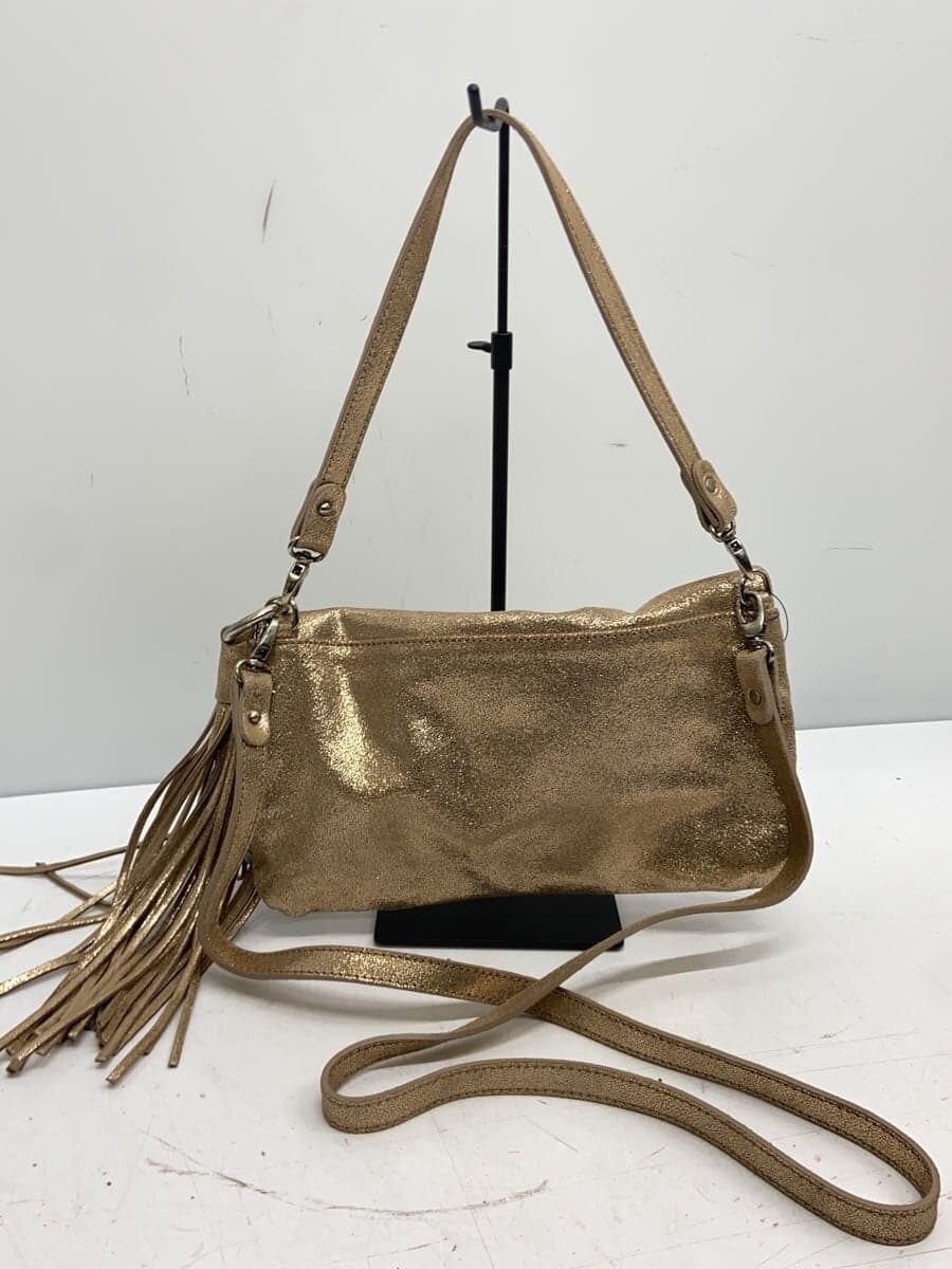 GIANNI CHIARINI Shoulder Bag GLD Solid 3