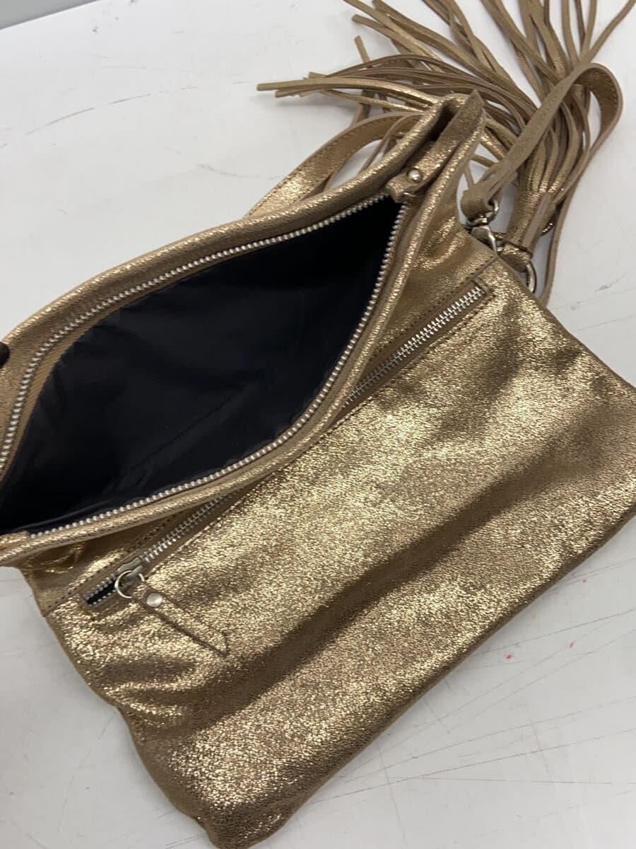 GIANNI CHIARINI Shoulder Bag GLD Solid 8