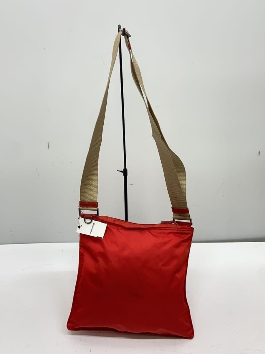 PRADA Shoulder Bag Nylon RED Solid 3