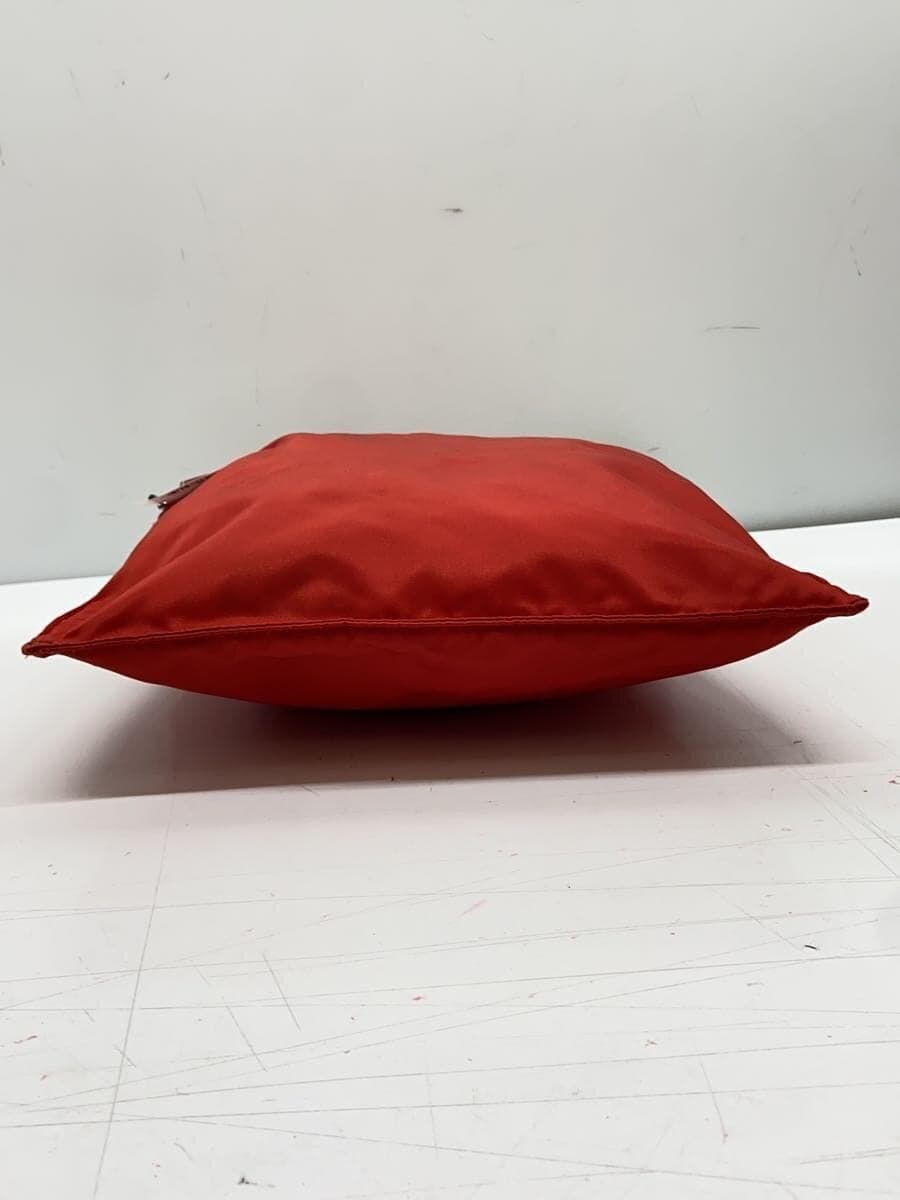 PRADA Shoulder Bag Nylon RED Solid 4
