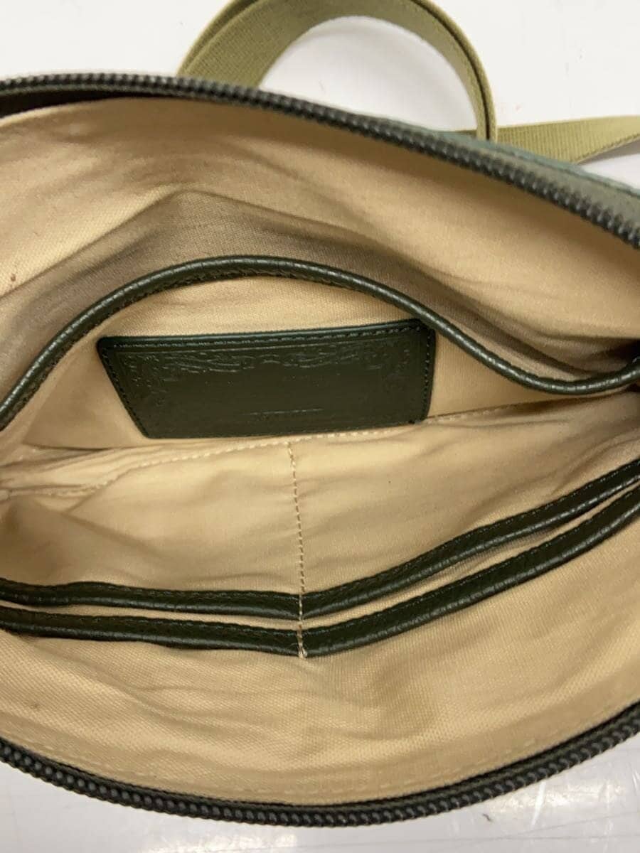 HUNTING WORLD Shoulder Bag Leather KHK 5