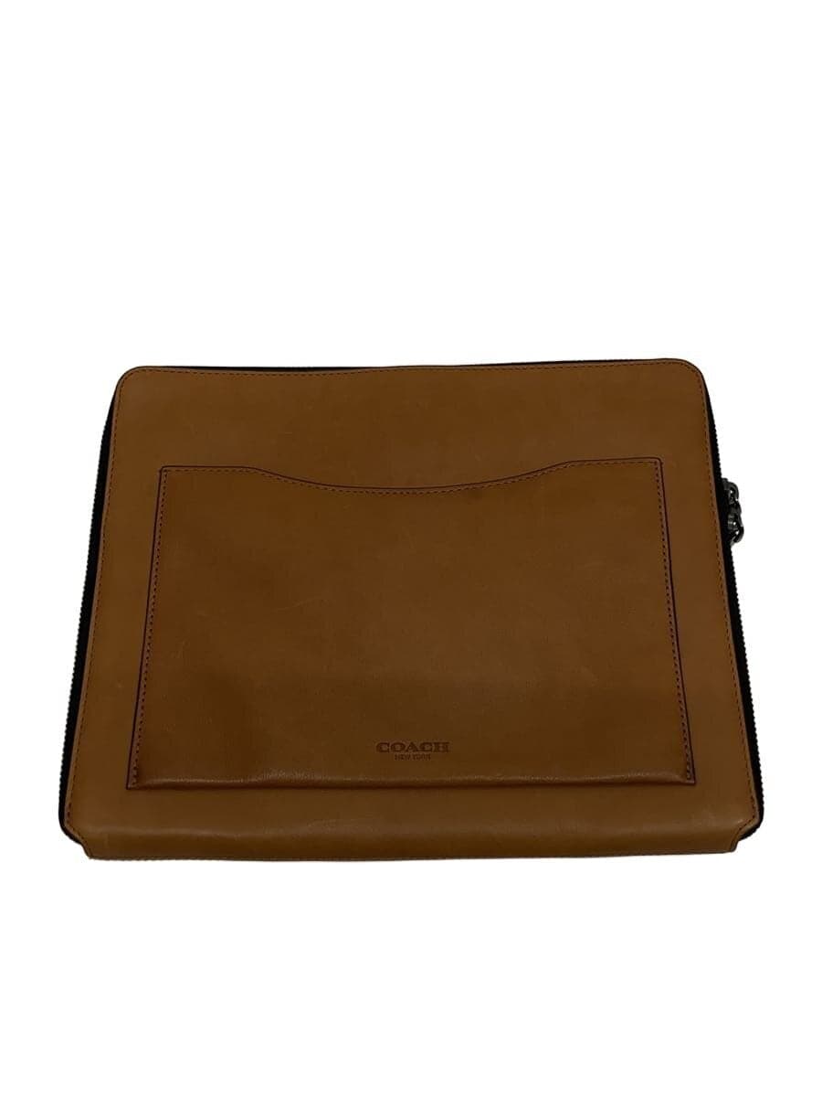 COACH Second Bag Leather BRW Solid 64822