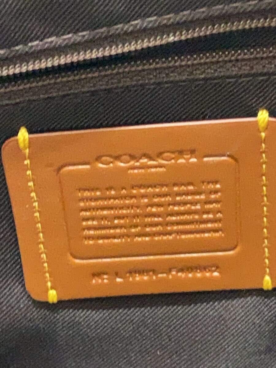 COACH handbag leather BRD plain F40862 5