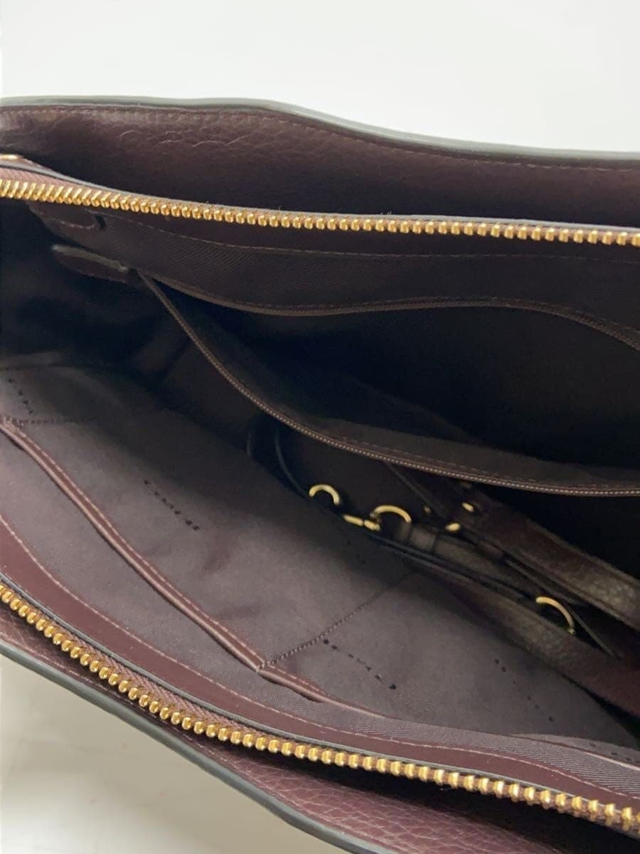 COACH handbag leather BRD plain F40862 6