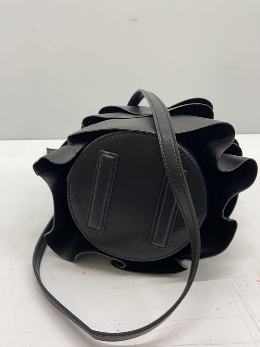 UNITED ARROWS shoulder bag leather black plain 4