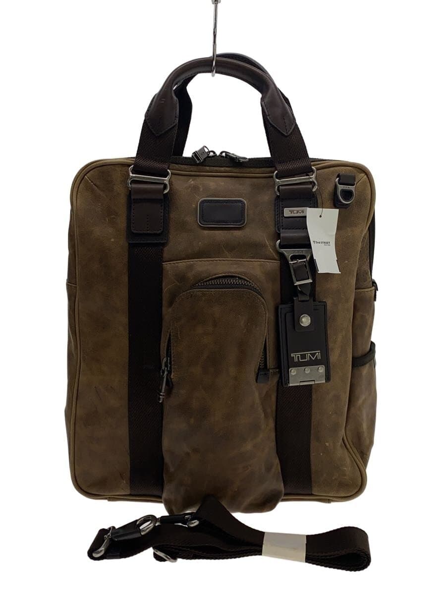 TUMI Shoulder Bag Leather BRW alpha bravo