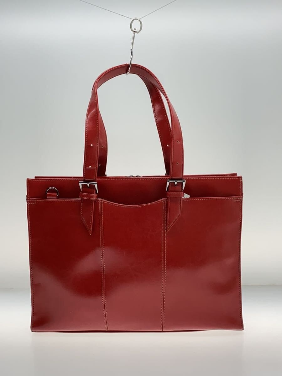 Youta Shoulder Bag Leather RED Solid Color 3