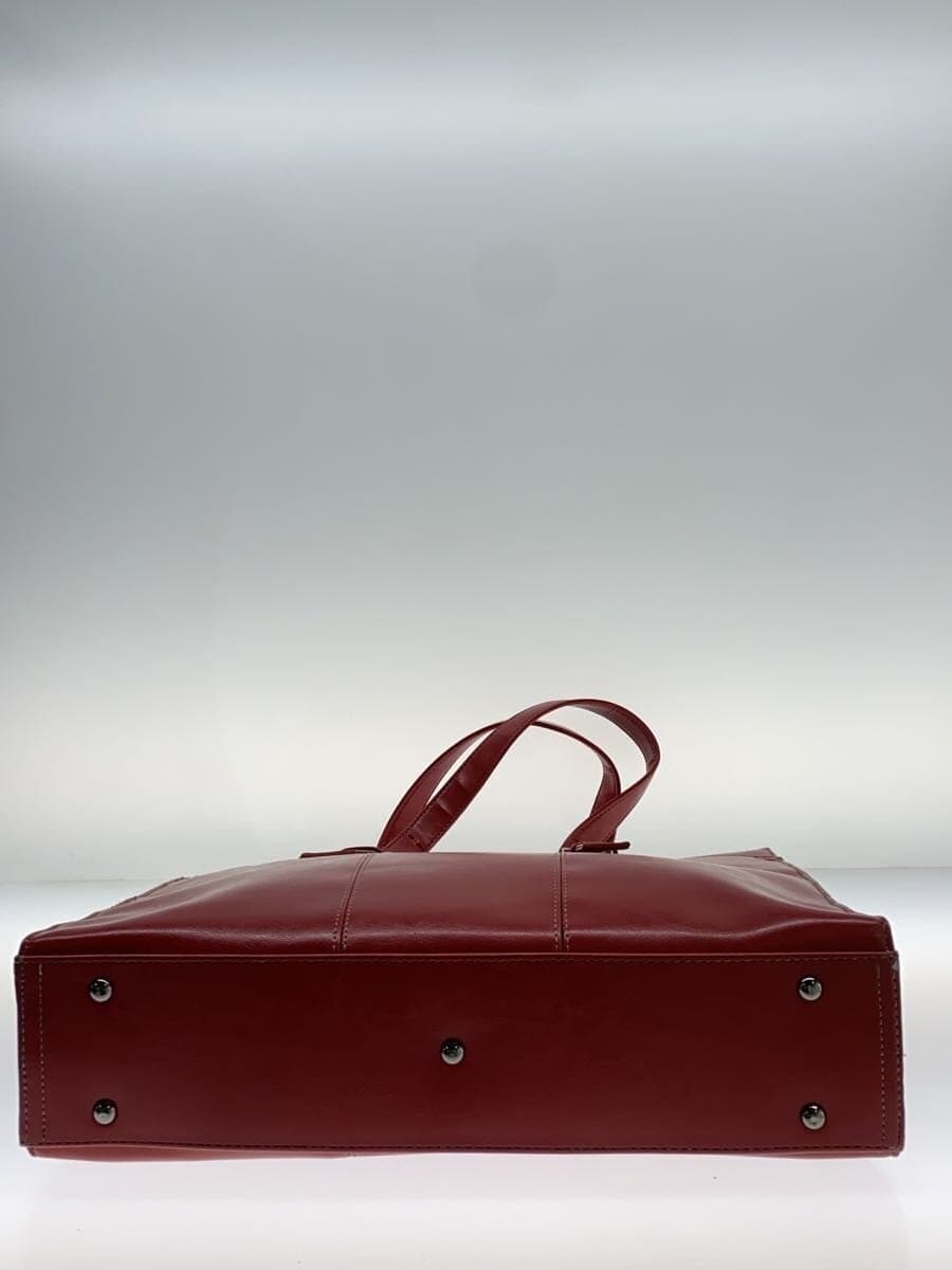 Youta Shoulder Bag Leather RED Solid Color 4