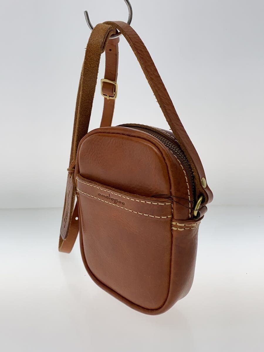 analogico Shoulder Bag Leather BRW Solid 2