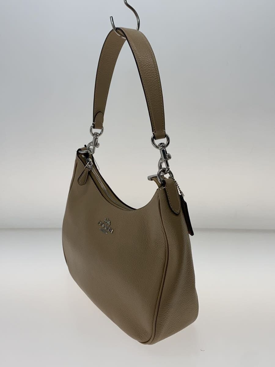 COACH Shoulder Bag Leather BEG CJ517 2